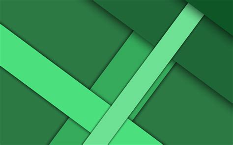 Download wallpapers green abstraction, geometric background, material design, android, google ...