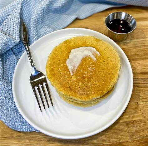 Cornmeal Pancakes - Pebbles and Toast