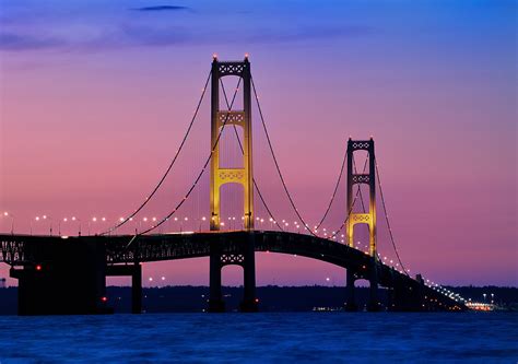 "Night Lights" Mackinac Bridge Mackinaw City Michigan. | Flickr