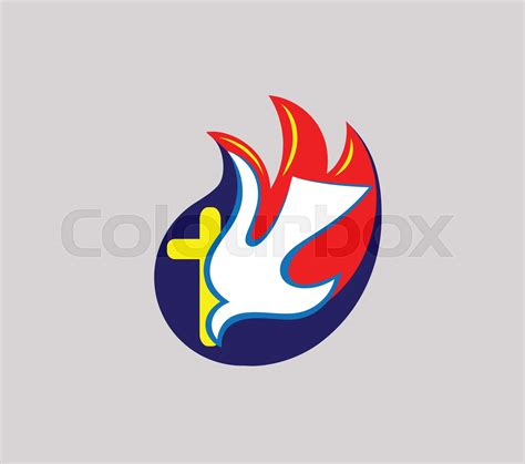 Holy Spirit Fire Logo | Stock vector | Colourbox