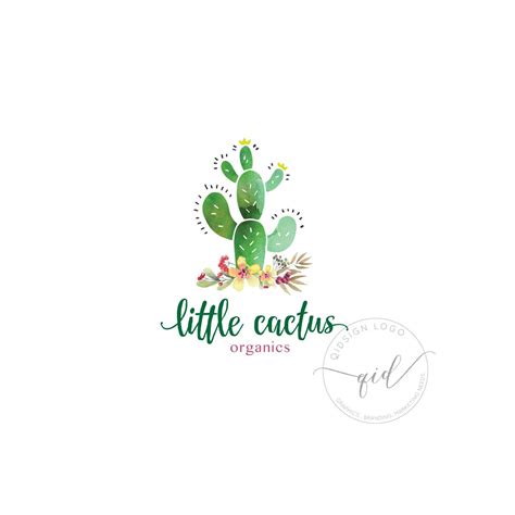 Premade Cactus Logo Photography Logo Business Logo Branding Logo Floral Logo Photography Logo ...