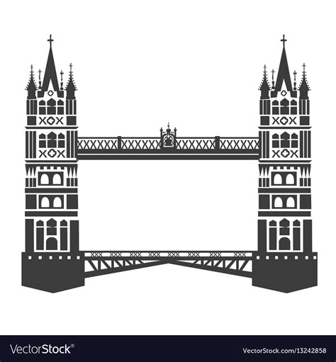 London tower bridge Royalty Free Vector Image - VectorStock