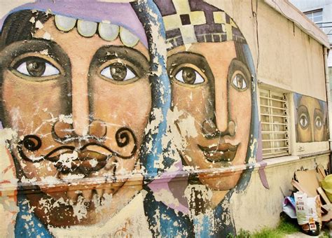 The street art in Valparaiso, Chile