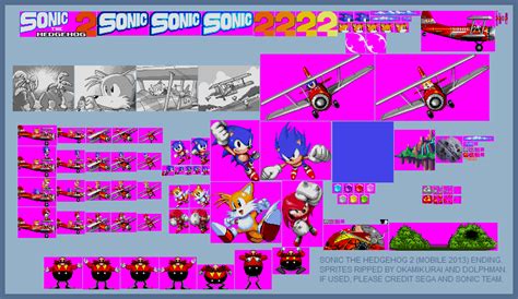 Sonic 2 Beta Title Screen Sprites