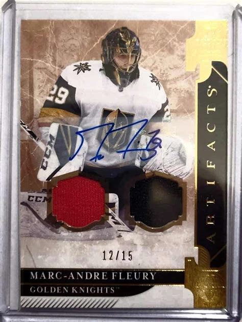 Marc-André Fleury Dual Jersey Autographed Upper Deck Artifacts - Razilia