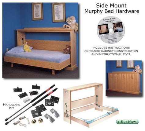 Hardware Kit for Horizontal Mount Murphy Bed | Bed hardware, Murphy bed ...