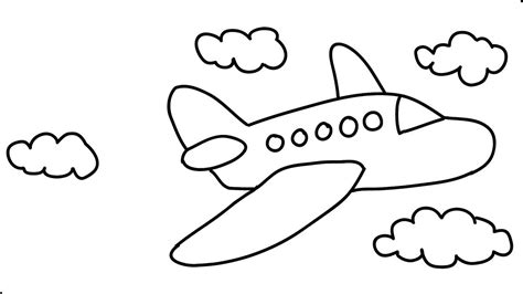 Airplane Drawing Easy at PaintingValley.com | Explore collection of Airplane Drawing Easy