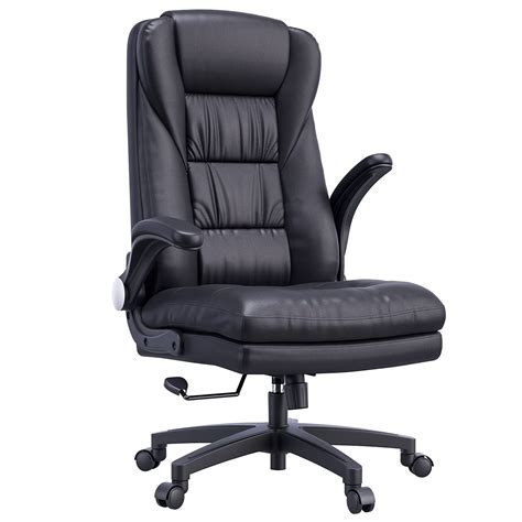 Buy Hbada Ergonomic Executive Office Chair, High-Back PU Leather Swivel Desk Chair, Extra Padded ...