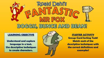 Fantastic Mr Fox - Boggis, Bunce and Bean! | Teaching Resources