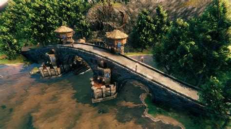 Fortified Arched Bridge : valheim | Building art, Viking house, Structure architecture