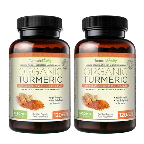 Organic Turmeric Capsules | Turmeric Capsules with Black Pepper - Turmeric Vitality UK