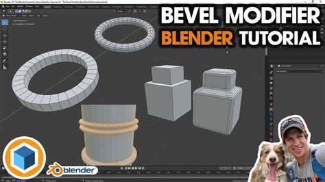 Using the BEVEL MODIFIER in Blender - Blender Modifier Tutorial - YouTube