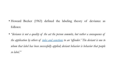 SW Reviewer Labelling Theory Education. | PPT