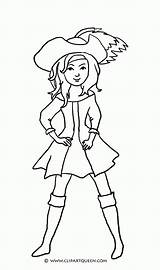 Girl Pirate Coloring Page  Nation sketch template