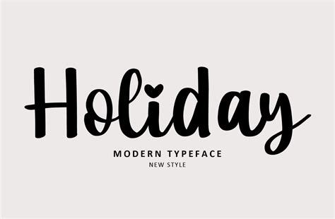 Holiday Font by Fontysia · Creative Fabrica