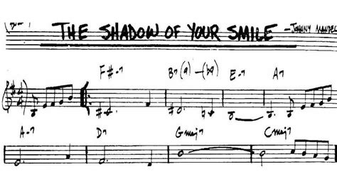 The Shadow of Your Smile - Chord Melody, Solo & Chord Shapes