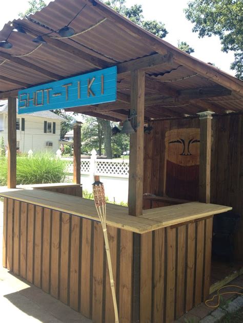 DIY Tiki Bar my hubby built | House Dreams | Pinterest