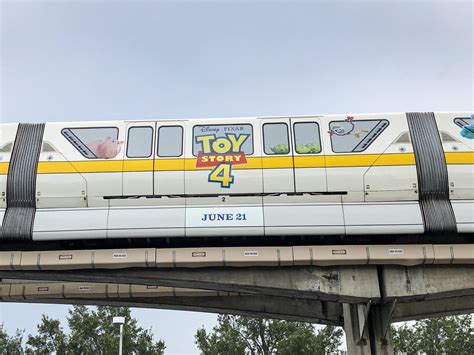 Toy Story 4 Monorail Wrap Debuts at Walt Disney World