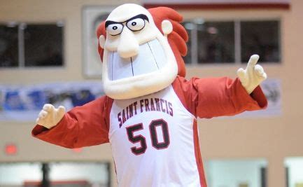 St. Francis University Red Flash Mascot Frankie the Friar