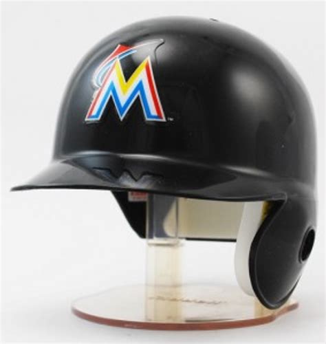 Miami Marlins Helmet Riddell Replica Mini Batting Style CO - Caseys Distributing