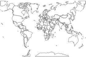 blank color world map png PNG image with transparent background | TOPpng