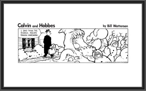 Calvin and Hobbes Print: Snowmen horror