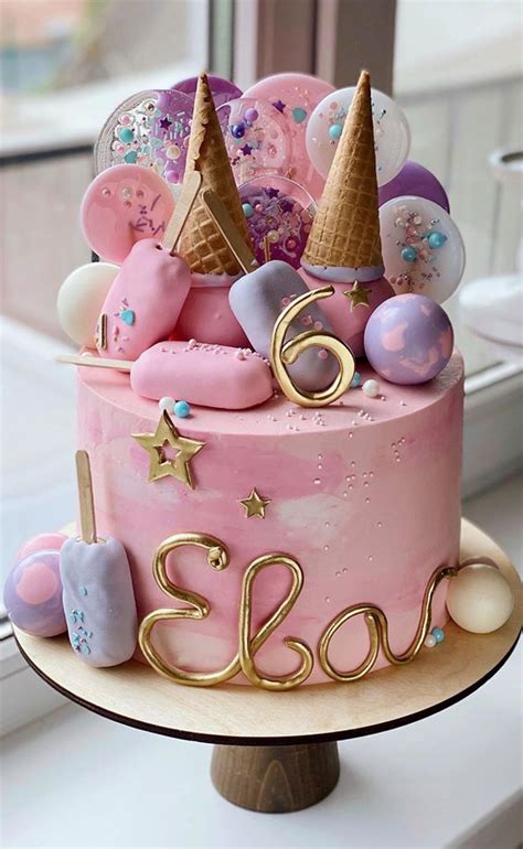 57 Beautiful Cake Inspiration - 6th birthday cake girl