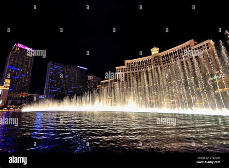 The Bellagio Fountains Show in Las Vegas, Nevada Stock Photo - Alamy