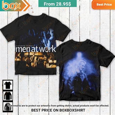 Men at Work Contraband The Best of Men at Work Album Cover Shirt ...