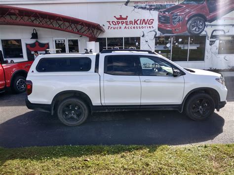 2022 white Honda Ridgeline with Leer 100XR - TopperKING : TopperKING | Providing all of Tampa ...