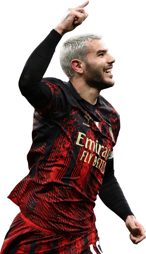 Theo Hernandez Milan football render - FootyRenders