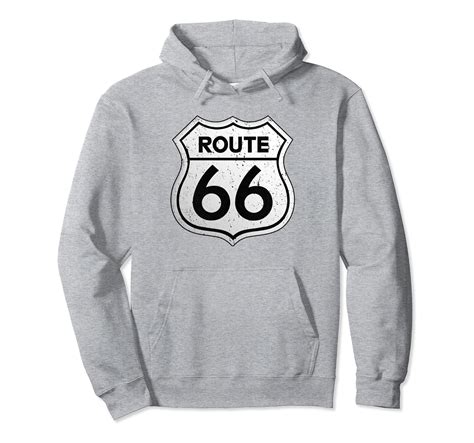 Historical Route 66 Distressed Vintage Look Hoodie-4LVS – 4loveshirt