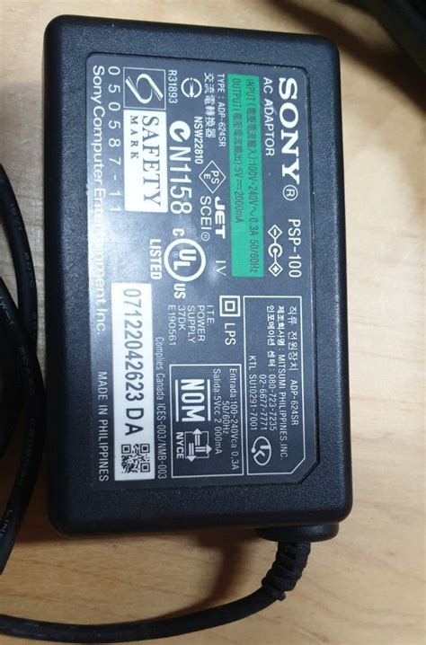 PSP AC Adapter, Computers & Tech, Parts & Accessories, Cables ...