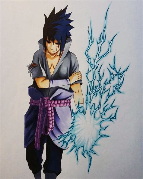 How To Draw Sasuke Doing Chidori - Ademploy19