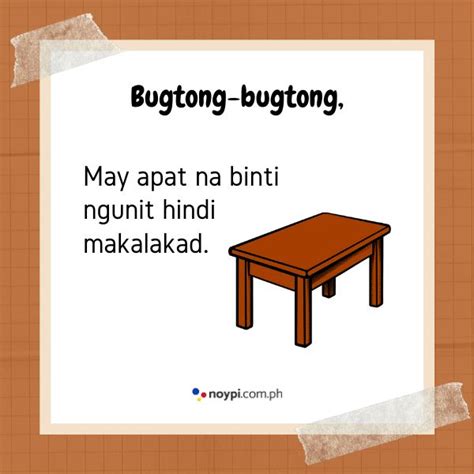 Bugtong, Bugtong: 490+ Mga Halimbawa ng Bugtong na may Sagot | Tagalog ...