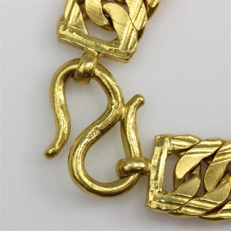 24kt Gold 117.5g Chain Bracelet | Property Room