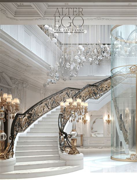 Best luxury classic marble staircase design by ALTER EGO Project Group ...