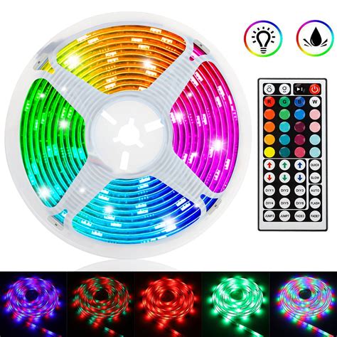 TSV LED Strip Lights, 16.4ft 5M RGB Color Changing LED Lights Strip ...