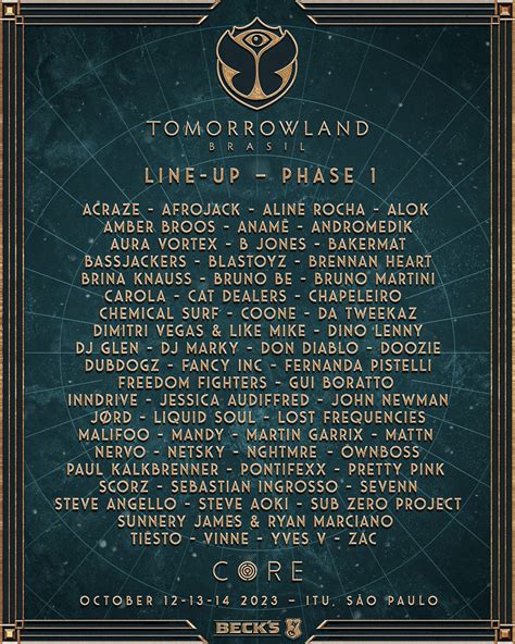 Discover phase 1 of the line-up for Tomorrowland Brasil 2023, tickets go on sale this Thursday