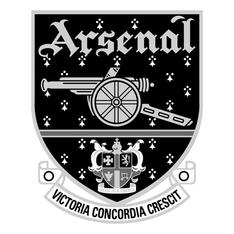 Arsenal Logo Black and White (2) – Brands Logos