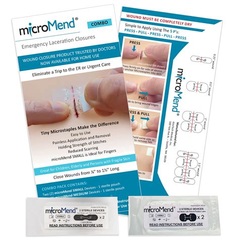 MicroMend Emergency Wound Closures Surgical Quality Laceration Repair ...