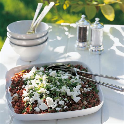 Camargue Red Rice Salad with Feta Cheese | Recipes | Delia Online