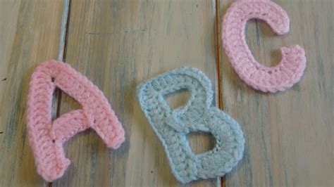 (crochet) How To - Crochet Letters A, B (P), and C - Yarn Scrap Friday - YouTube