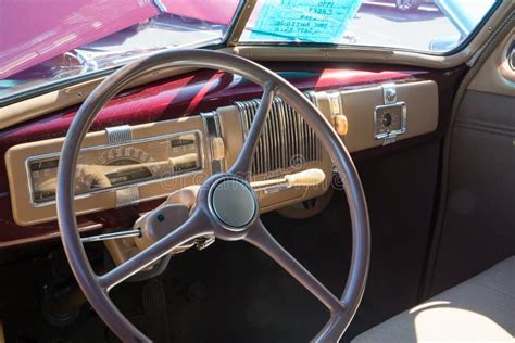 1940 Chevrolet Interior editorial stock photo. Image of machine - 125477438