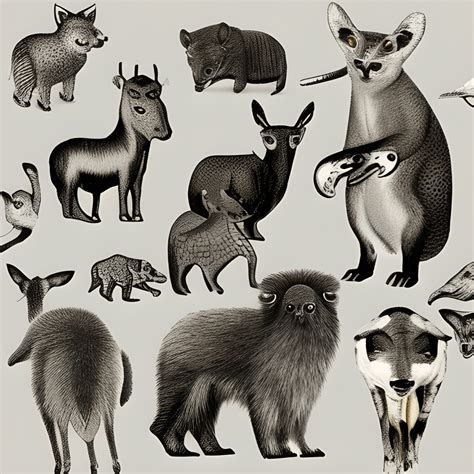 Digital Graphic of Animals and Illustrations · Creative Fabrica