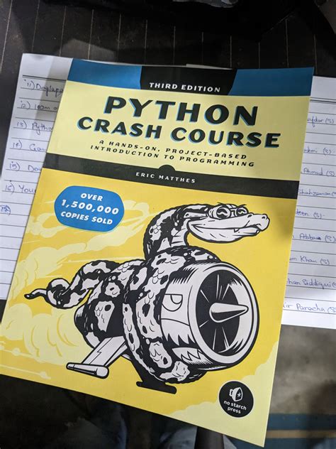 Python Crash Course 3rd Edition by Eric Matthes – Bookshelf.pk