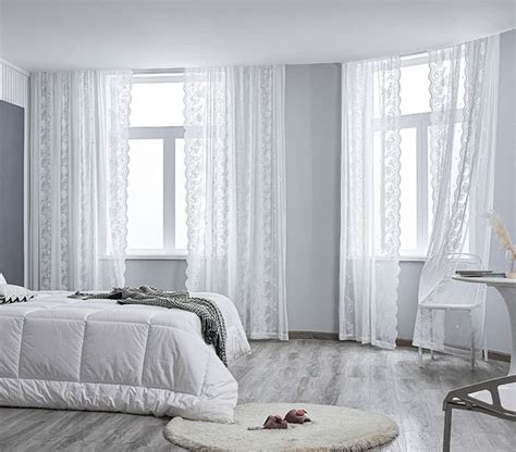 French Style Lace White Tulle Curtains for Living Room - Etsy