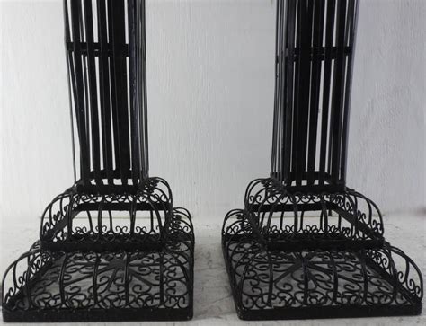 Pair of Victorian Metal Plant Stands For Sale at 1stdibs