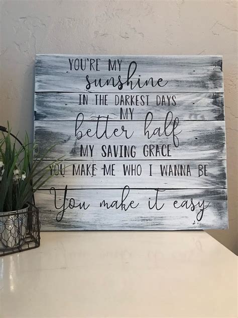 Jason Aldean You make it easy lyrics wedding | Etsy