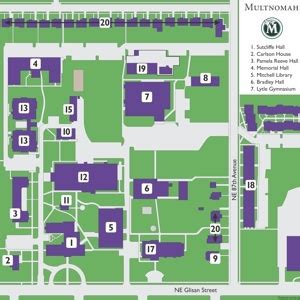 Multnomah University Campus Map - Emilia Natividad